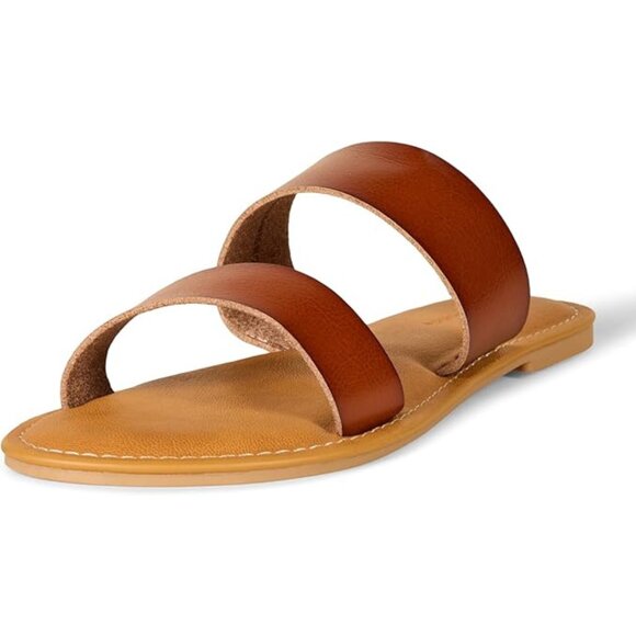 Women's Amazon Essentials Two Band Slip-On Open Toe Sandals – Size 10– NWT - Picture 1 of 5
